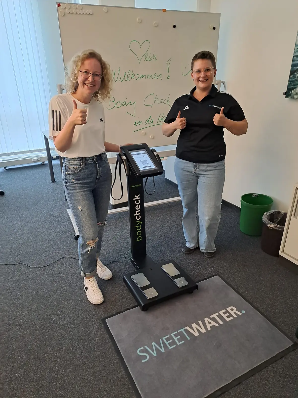 Gesundheitskickoff bei der Barmer, Motivierende lächelnde Gesichter