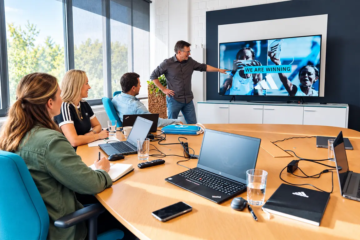 sweetwater-marketing-employer-branding-meeting-new Sweetwater Mitarbeiter im Besprechungsraum Planen einen Projekt
